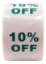 Picture of Discount Labels - 10% Off (45 Rolls - Best Value)