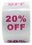 Picture of Discount Labels - 20% Off (2 Rolls - Best Value)