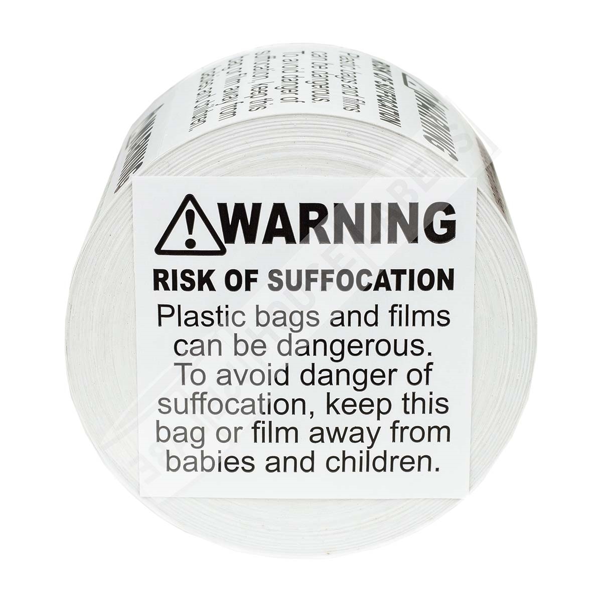 SUFFOCATION WARNING for FBA | 1 Roll | HouseLabels.com