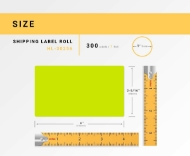 Picture of Dymo - 30256 GREEN Shipping Labels (50 Rolls – Best Value)