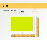 Picture of Dymo - 1744907 GREEN Shipping Labels (20 Rolls - Best Value)