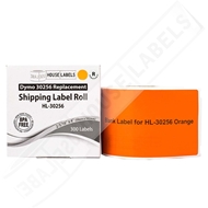 Dymo LV-30256 Orange Compatible Shipping Labels