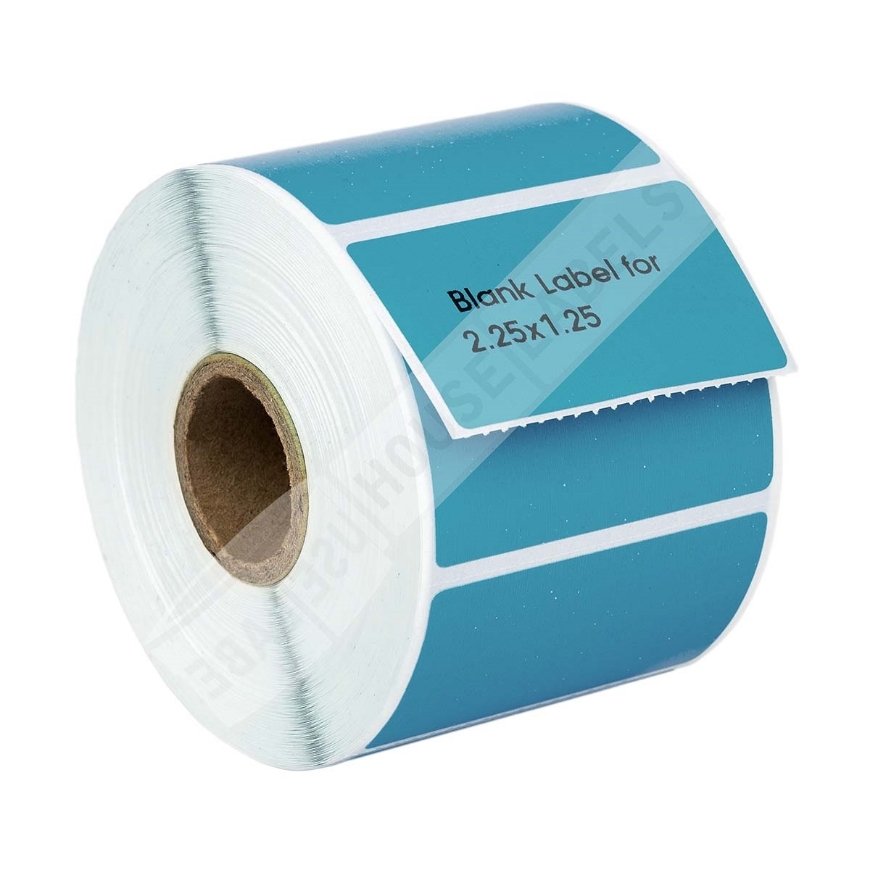 Picture of Zebra – 2.25 x 1.25 BLUE (10 Rolls – Best Value)