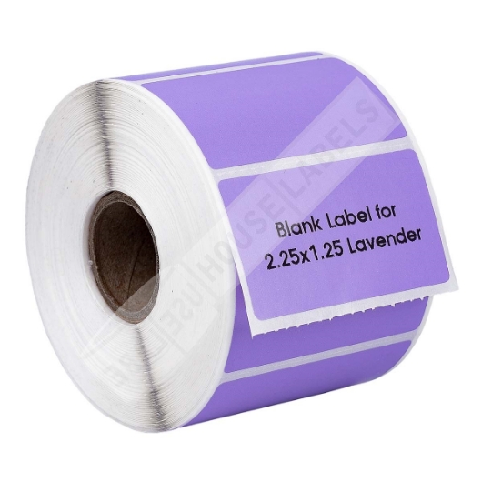 Picture of Zebra – 2.25 x 1.25 LAVENDER (10 Rolls – Best Value)