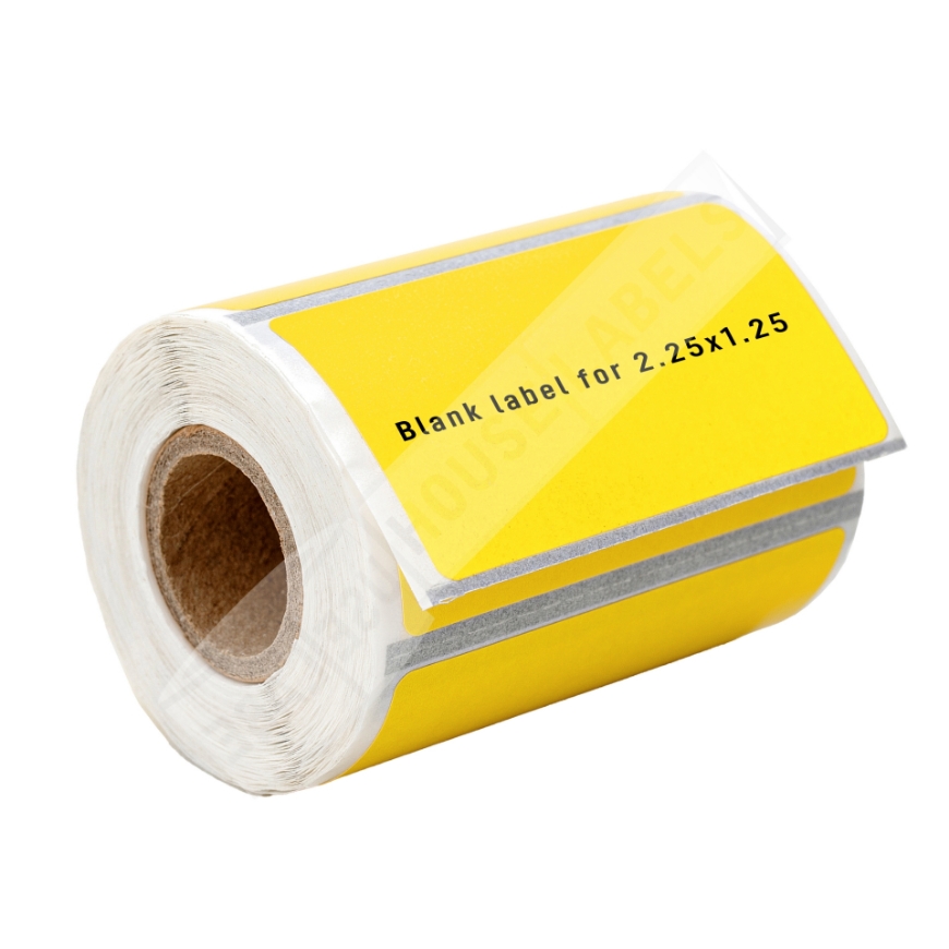TEK 821 Idento, Idento Yellow Adhesive Label Sheet, Pack of 640, 242-0642