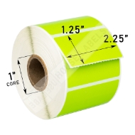 Picture of Zebra – 2.25 x 1.25 GREEN (6 Rolls – Best Value)