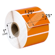 Picture of Zebra – 2.25 x 1.25 ORANGE (6 Rolls – Best Value)