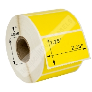 Picture of Zebra – 2.25 x 1.25 YELLOW (6 Rolls – Best Value)