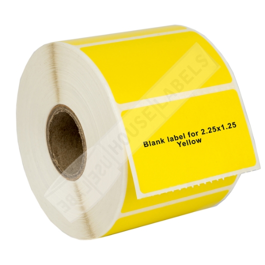 Picture of Zebra – 2.25 x 1.25 YELLOW (20 Rolls – Best Value)