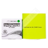 Picture of Dymo - 1744907 GREEN Shipping Labels (20 Rolls - Best Value)