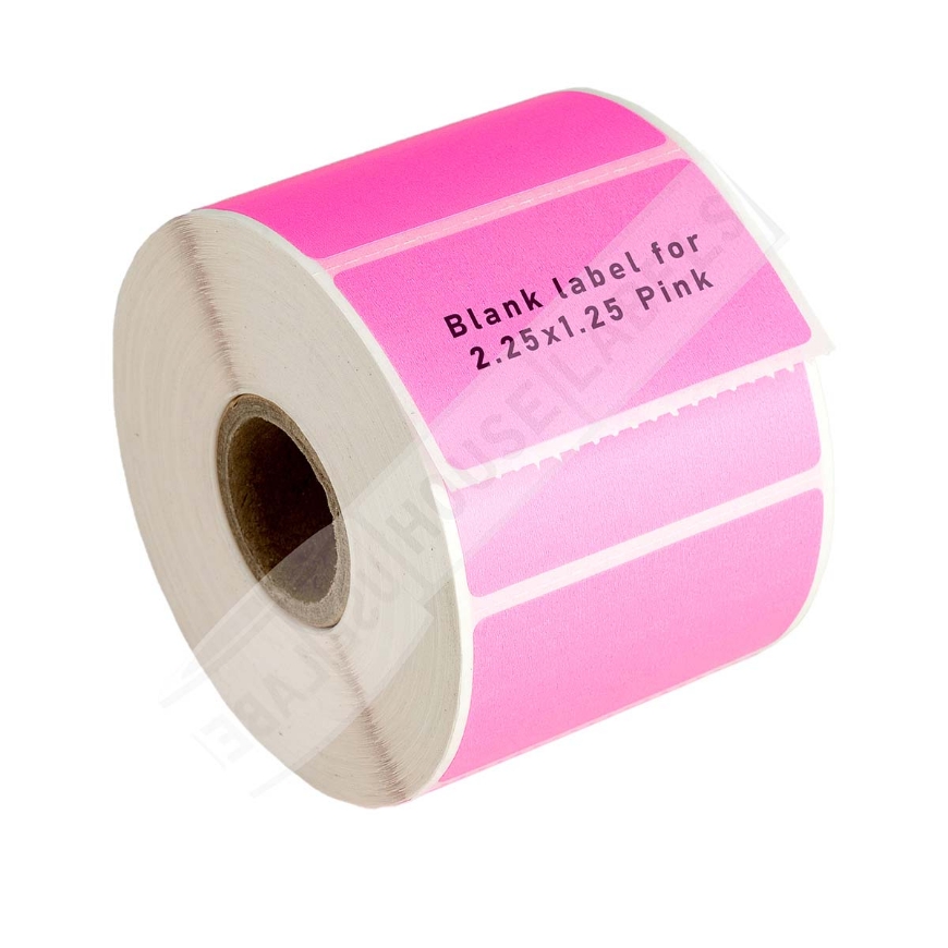 Picture of Zebra - 2.25x1.25 PINK (6 Rolls -  BEST VALUE)