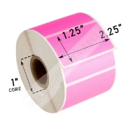 Picture of Zebra - 2.25x1.25 PINK (6 Rolls -  BEST VALUE)