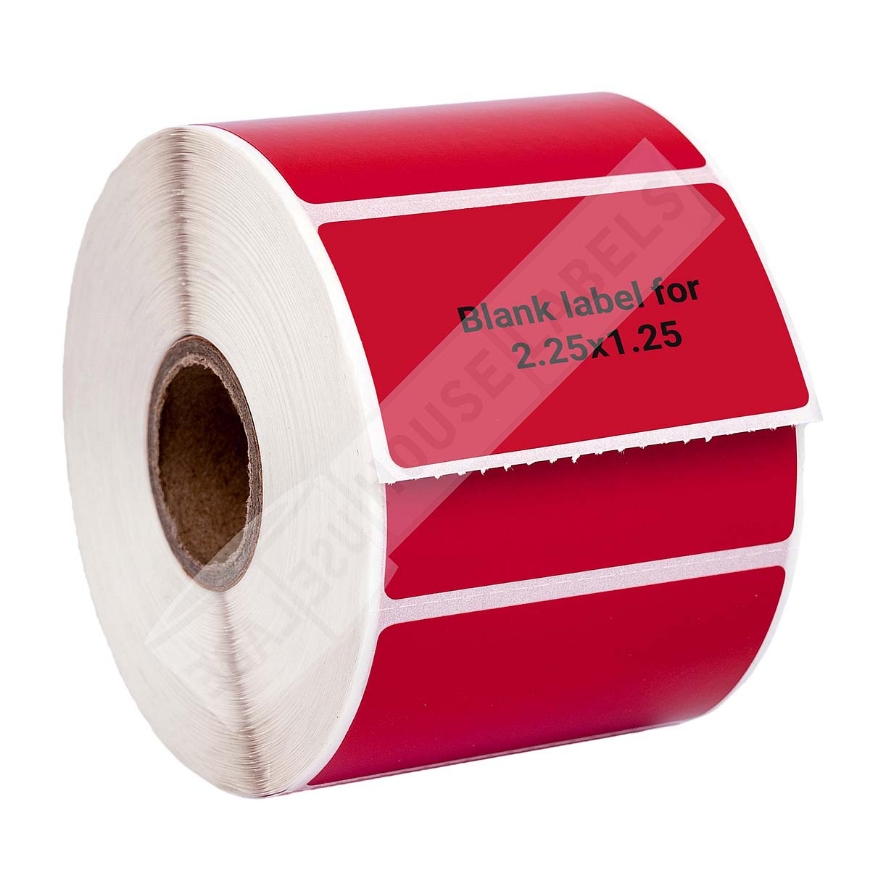 Picture of Zebra – 2.25 x 1.25 RED (6 Rolls – Best Value)