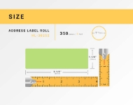 Picture of Dymo - 30252 GREEN Address Labels (36 Rolls - Best Value)