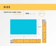 Picture of Dymo - 30256 BLUE Shipping Labels