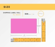 Picture of Dymo - 30256 PINK Shipping Labels