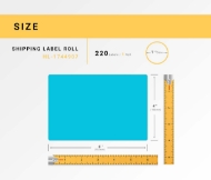 Picture of Dymo - 1744907 BLUE Shipping Labels