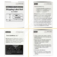 Picture of Dymo - 1744907 BLUE Shipping Labels (4 Rolls - Best Value)