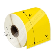 Picture of Zebra – 3 x 5 YELLOW (6 Rolls – Best Value)