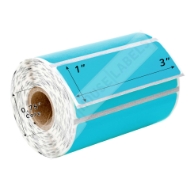 Picture of Zebra - 3x1- 3/4" CORE-BLUE (6 Rolls -  FREE SHIPPING) Best Value