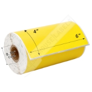 Picture of Zebra - 4x6 YELLOW (6 Rolls - Best Value)