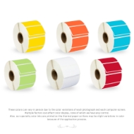 Picture of Zebra – 2 x 1 COMBO PACK (6 Rolls – Your Choice RED, GREEN, YELLOW, BLUE, ORANGE, WHITE – Best Value)