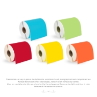 Picture of Zebra - 4x6 Combo Pack  (6 Rolls - YOUR CHOICE -Blue, Green, Yellow, Red, Orange, Pink- BEST VALUE)