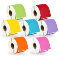 Picture of Dymo - 30256 Color Combo Pack (4 Rolls - Your Choice - Blue, Green, Orange, Pink, Lavender, Red and Yellow) with Best Value