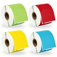 Picture of Dymo - 30256 Color Combo Pack (4 Rolls - Your Choice - Blue, Green, Orange, Pink, Lavender, Red and Yellow) with Best Value