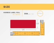 Picture of Dymo - 30252 RED Address Labels