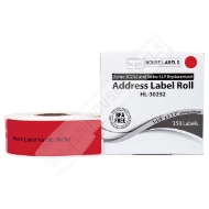 Picture of Dymo - 30252 RED Address Labels (6 Rolls - Best Value)