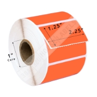 Picture of Zebra – 2.25 x 1.25 ORANGE (6 Rolls – Best Value)