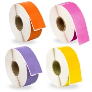 Picture of Dymo - 30252 Color Combo Pack (10 Rolls - Your Choice - Blue, Green, Orange, Pink, Lavender, Red and Yellow) with Best Value