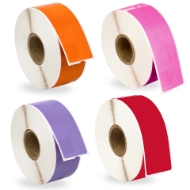 Picture of Dymo - 30252 Color Combo Pack (10 Rolls - Your Choice - Blue, Green, Orange, Pink, Lavender, Red and Yellow) with Best Value