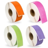 Picture of Dymo - 30252 Color Combo Pack (10 Rolls - Your Choice - Blue, Green, Orange, Pink, Lavender, Red and Yellow) with Best Value